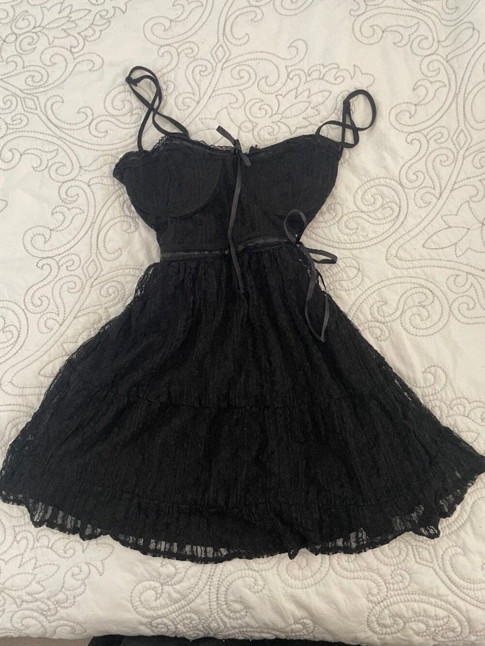 Charlotte Russe black flowy dress